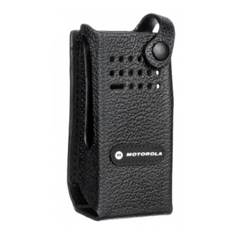 991025 Funkholster Leder / PMLN5839 / Gurtschlaufe 70mm / für MOTOROLA DP4400