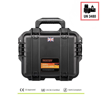 TRACER Powerbox 12V 40Ah LiFePO4 Peli™ Case Kit / IP67