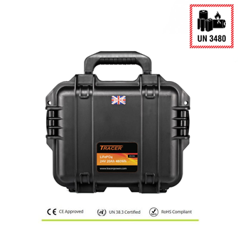 TRACER Powerbox 24V 20Ah LiFePO4 Peli™ Case Kit / IP67