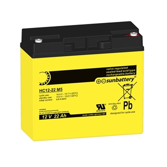 SUN Battery HC12-22 12V 22Ah Pb 