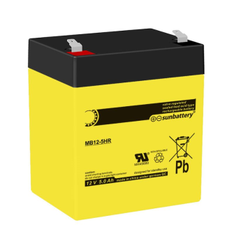 SUN Battery MB12-5HRV0 12V 5Ah Pb