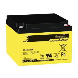 SUN Battery SB12-26V0 12V 26Ah Pb / VdS