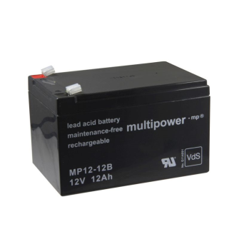 MULTIPOWER MP12-12B 12V 12Ah Pb / VdS