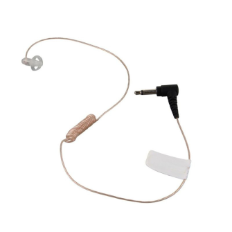 Diskret-Ohrhörer ultraleicht mit 30cm Spiralkabel / 3.5mm Jack gewinkelt