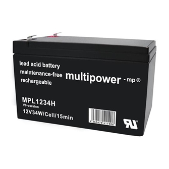 MULTIPOWER MPL1234H V0 12V 8.5Ah