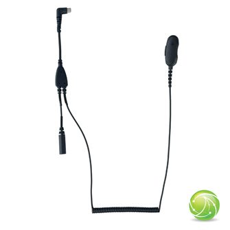 AKKUPOINT Smartphone PTT adapter for open carrying with 3.5mm jack and microphone