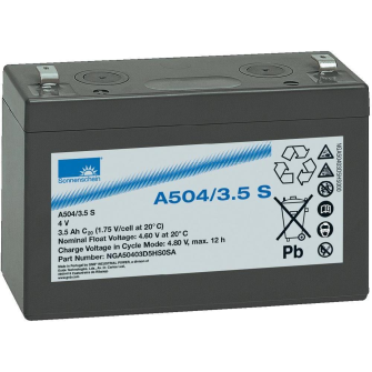 998191 EXIDE SONNENSCHEIN Gel A504/3.5S - 0789530200 4 V 3.5 Ah Pb