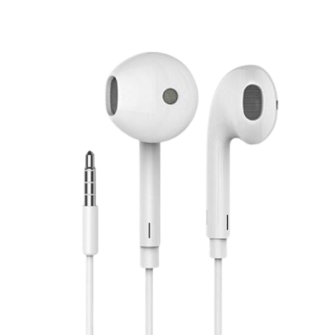 KOPFHÖRER EarPods Headset inkl. Mikro 3.5mm Klinke / weiss