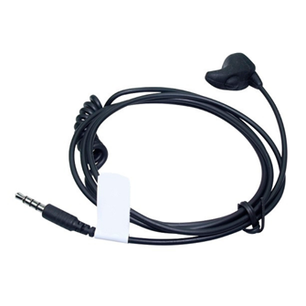 Hörsprechgarnitur mit Ohrknochenmikrofon und 3.5mm Jack gerade (4-polig)