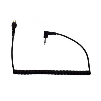 Spiralkabel 30cm zu Spiralschlauch mit 3.5mm Jack gewinkelt