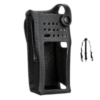 991029 Funkholster Leder / PMLN5838-3P / 3-Punkt-Tragegurt / für MOTOROLA DP4600 / DP4800