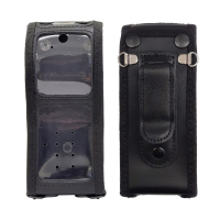 SEPURA Funkholster Leder / G&amp;#252;rtelclip / 2x D-Ring / f&amp;#252;r STP8000/9000