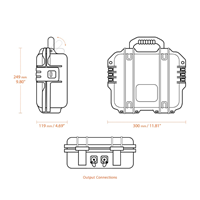 TRACER Powerbox 12V 40Ah LiFePO4 Peli™ Case Kit / IP67