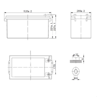 SSB SBL 260-12i 12V 260Ah (10h) Pb