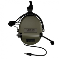 SORDIN SUPREME MIL CC NEXUS Simple Com Aktivgeh&amp;#246;rschutz mit Nackenb&amp;#252;gel / olivgr&amp;#252;n