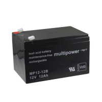 MULTIPOWER MP12-12B 12V 12Ah Pb / VdS