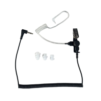 Auricolare con tubo acustico lock type / cavo a spirale 30cm / jack angolato 3.5mm