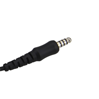 Headset avec embout silicone et microphone sur tige / Noise Cancelling / IPX4