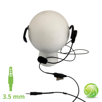 AKKUPOINT HEADSET Neckband-Headset with gooseneck microphone / 3.5mm Jack