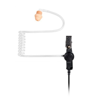 HEADSET Kit oreillette avec tube acoustic lock type c&#226;ble spiral&#233; 90 cm / 3.5 mm jack coud&#233;