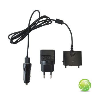 AKKUPOINT Set Chargeur de voyage 12/24V / 100-240V avec USB