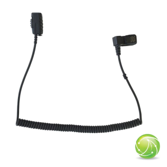 AKKUPOINT Microphone &#224; col / PTT avec 25cm c&#226;ble spiral&#233; pour TPH700