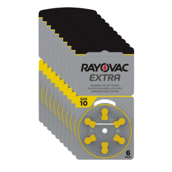 RAYOVAC Piles pour appareils auditifs Extra Advanced 10AE 1.45V Zinc-air