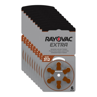 RAYOVAC batterie per apparecchi acustici Extra Advanced 312AE 1.45V Zinco-carbone