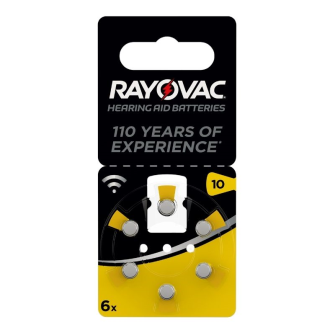 RAYOVAC Hearing aid batteries V10 1.45V Zinc-air