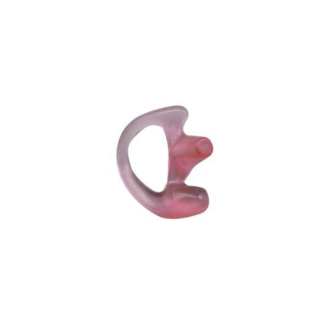 Oreillette rose silicone pour tube acoustique / GRANDE DROITE