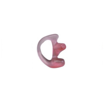 Oreillette silicone rose pour tube acoustique / PETITE DROITE