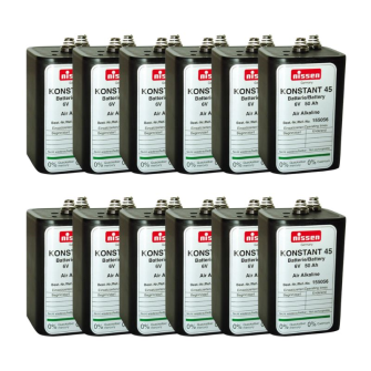 NISSEN Hochleistungs Baulampenbatterie Konstant 45 / 6V 45-50Ah Air Alkaline 