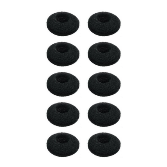 Foam ear cushion black 13 mm for earphones