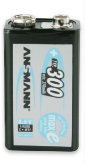 ANSMANN Batteria maxE plus E-Block 6LR61 Power / Ready2Use
