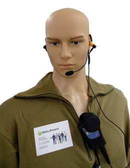 999574 HÖRSPRECHGARNITUR Nackenbügelheadset mit Schwanenhalsmikrofon / 50cm Kabel mit Nexus Stecker