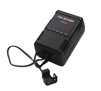 ANSMANN Plug-in charger automatic with clip contact / Charger lead acid