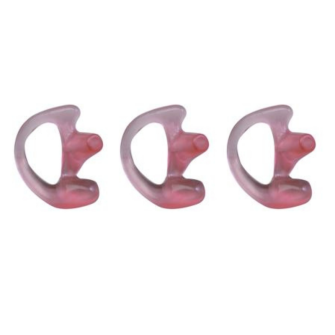 Oreillette silicone pour tube acoustique / PETITE DROITE / 3pcs.