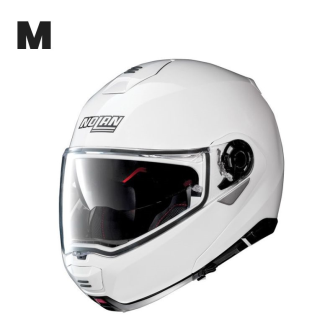 NOLAN N100-5 Motorrad-Klapphelm P/J homologiert ohne Headset / WEISS / M