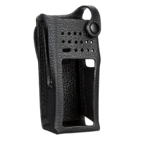 991026 Funkholster Leder / PMLN5838 / Gurtschlaufe 70mm / f&#252;r MOTOROLA DP4600 / DP4800