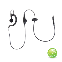 AKKUPOINT Headset with flexi earpiece / PTT and microphone / 3.5mm jack straight