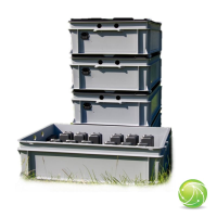 AKKUPOINT BLACK-OUT-BOX grande / Stazione di ricarica multi slot per 24 batterie / per TPH900