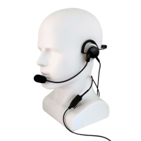 AKKUPOINT Headset avec PTT, tour de cou et microphone col-de-cygne / jack 3.5mm