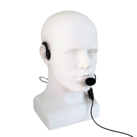 AKKUPOINT Headset avec PTT, tour de cou et microphone col-de-cygne / jack 3.5mm