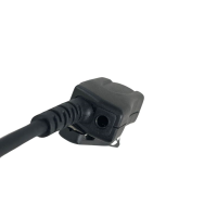 AKKUPOINT Kragenmikrofon / PTT mit 80 cm glattem Kabel zu TPH900