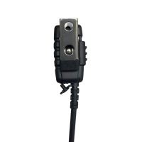 AKKUPOINT Kragenmikrofon / PTT mit 25 cm Spiralkabel zu TPH700
