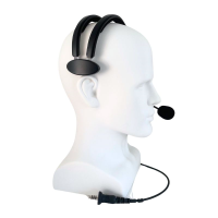 AKKUPOINT Headset &amp;#224; arceau l&amp;#233;ger avec haut-parleur unilat&amp;#233;ral et microphone &amp;#224; col-de-cygne 