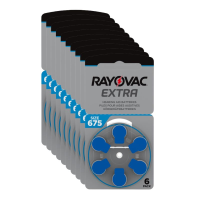 RAYOVAC piles pour appareils auditifs Extra Advanced 675AE 1.45V Zinc-air