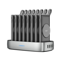 POWERSTATION Desktop avec 8 Wireless Charging Powerbanks 10000mAh