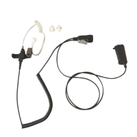 Headset discret lock type avec Inline-PTT et tube sonore / pour EADS G2