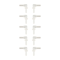 Connecteur en L pour tube sonore et oreillette